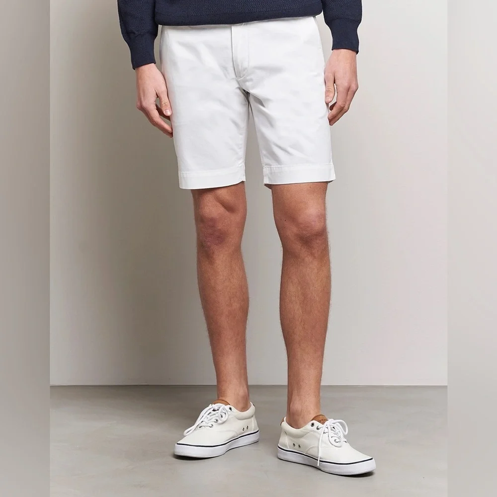 Polo Ralph Lauren Tailored Slim Fit Shorts White - Picture 2 of 10